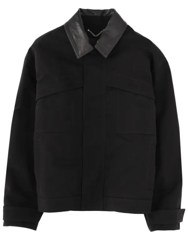 Black Bomber Jacket made by Golden Goose