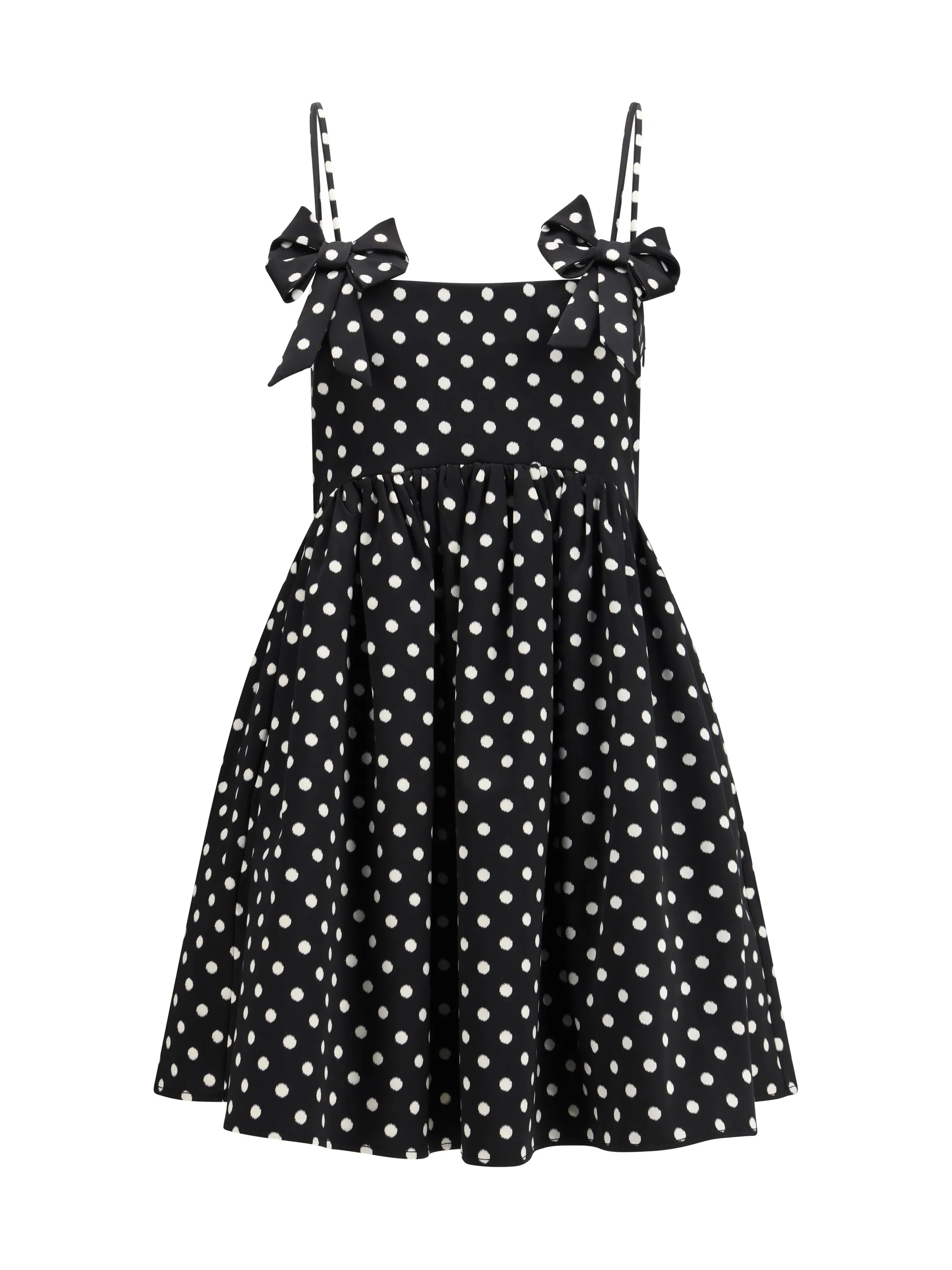 Mini Dress Polka-Dot Satin Black sold by Lord & Taylor