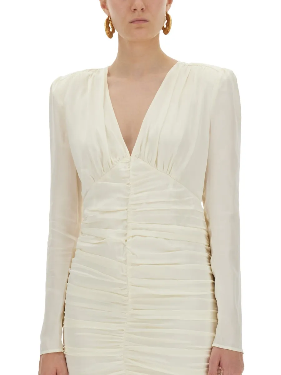 Satin Gathered Mini Dress sold by Lord & Taylor product image thumbnail 3