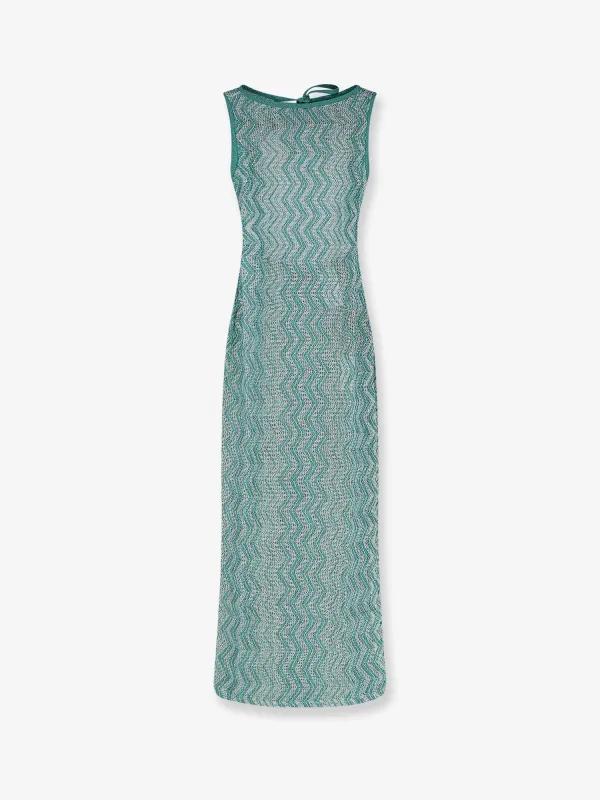 Laminated Viscose Long Dress made by Missoni