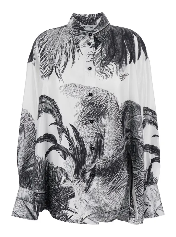 Shirt in Multicolour Silk made by The Attico