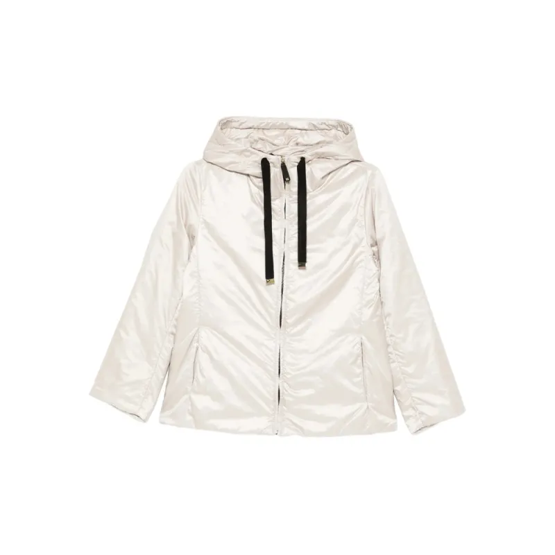 Hooded Puffer Jacket with Ribbon Detail made by MaxMara
