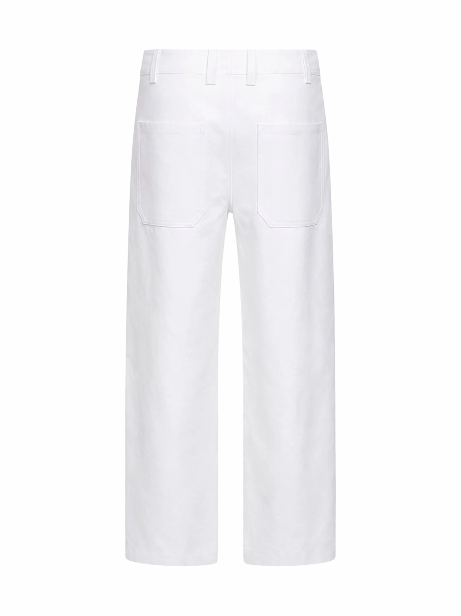 Chino Crop Trousers White Gabardine sold by Lord & Taylor product image thumbnail 2