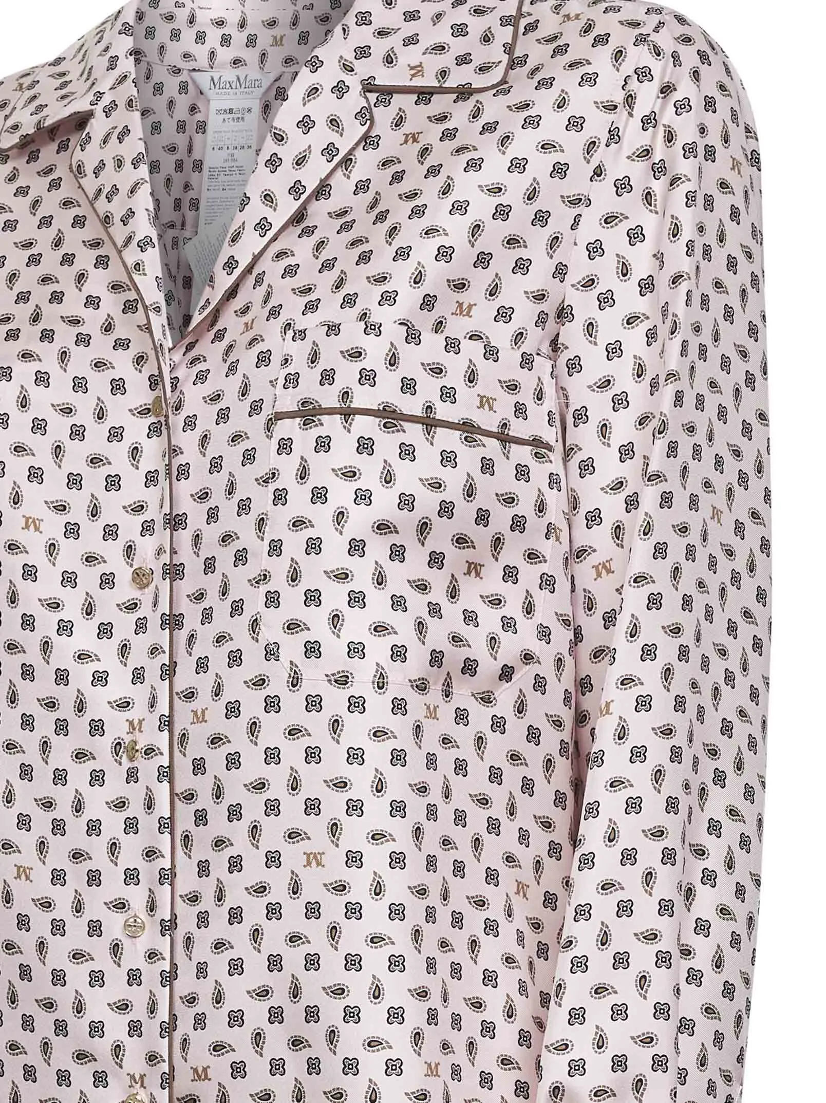 Pink Printed Silk Shirt sold by Lord & Taylor product image thumbnail 3