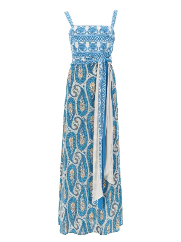 Long Dress Bret Blue made by Etro