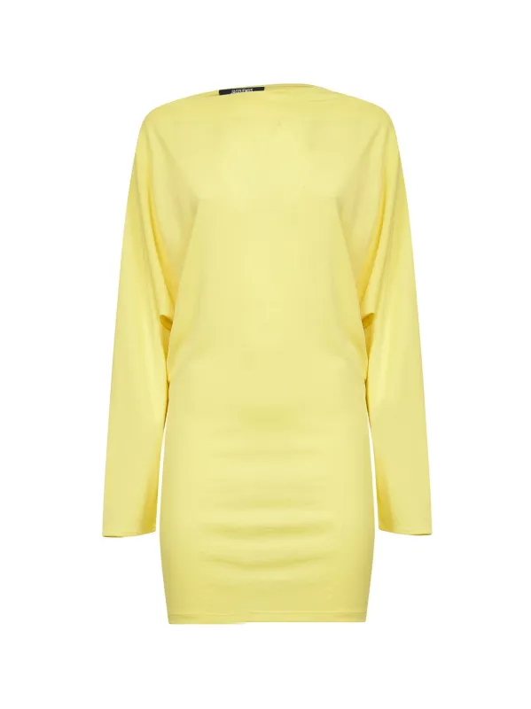 The Mistral Cowl-Back Mini Dress made by Jacquemus