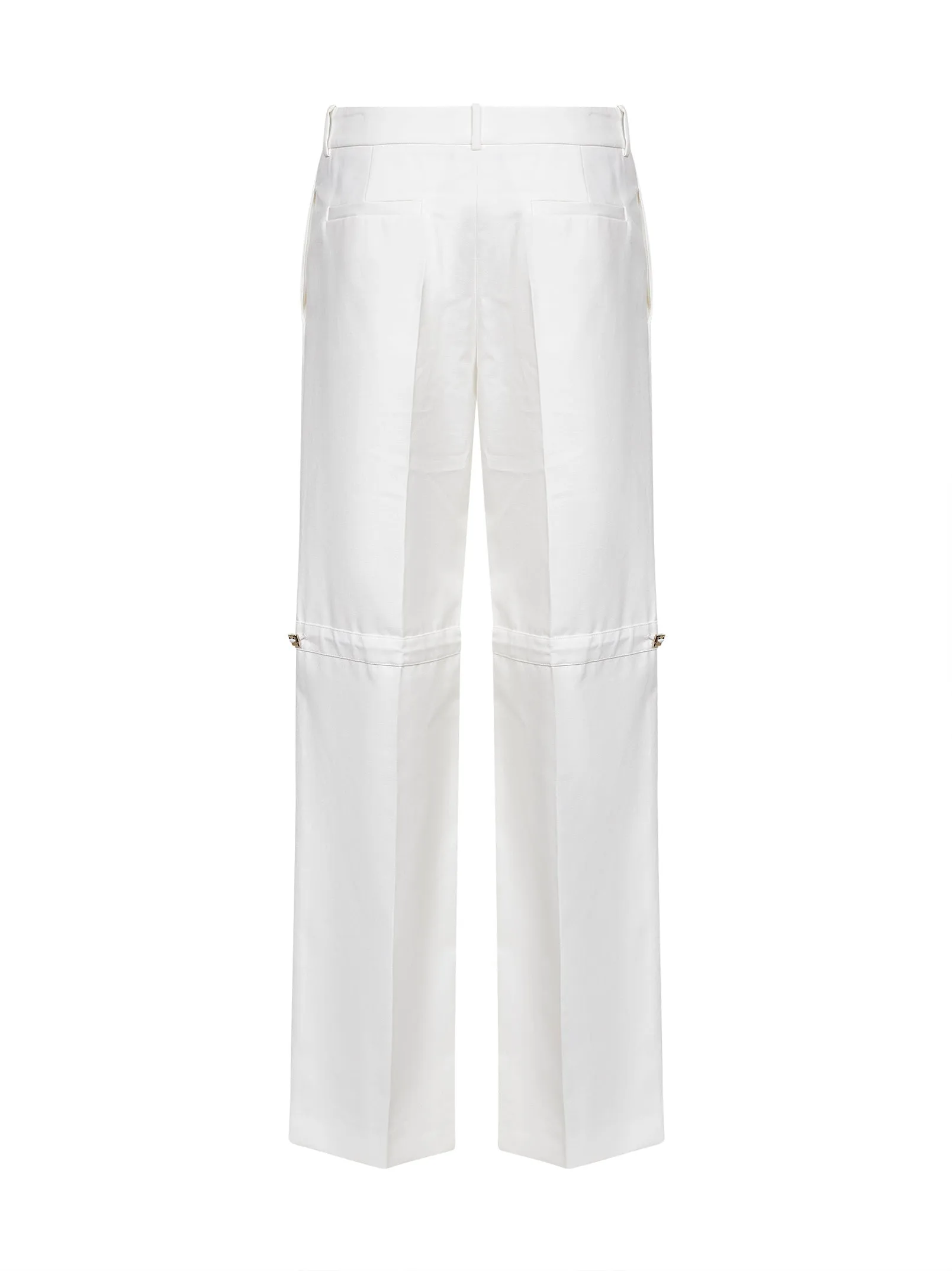 Canvas Straight-Leg Trousers White sold by Lord & Taylor product image thumbnail 2