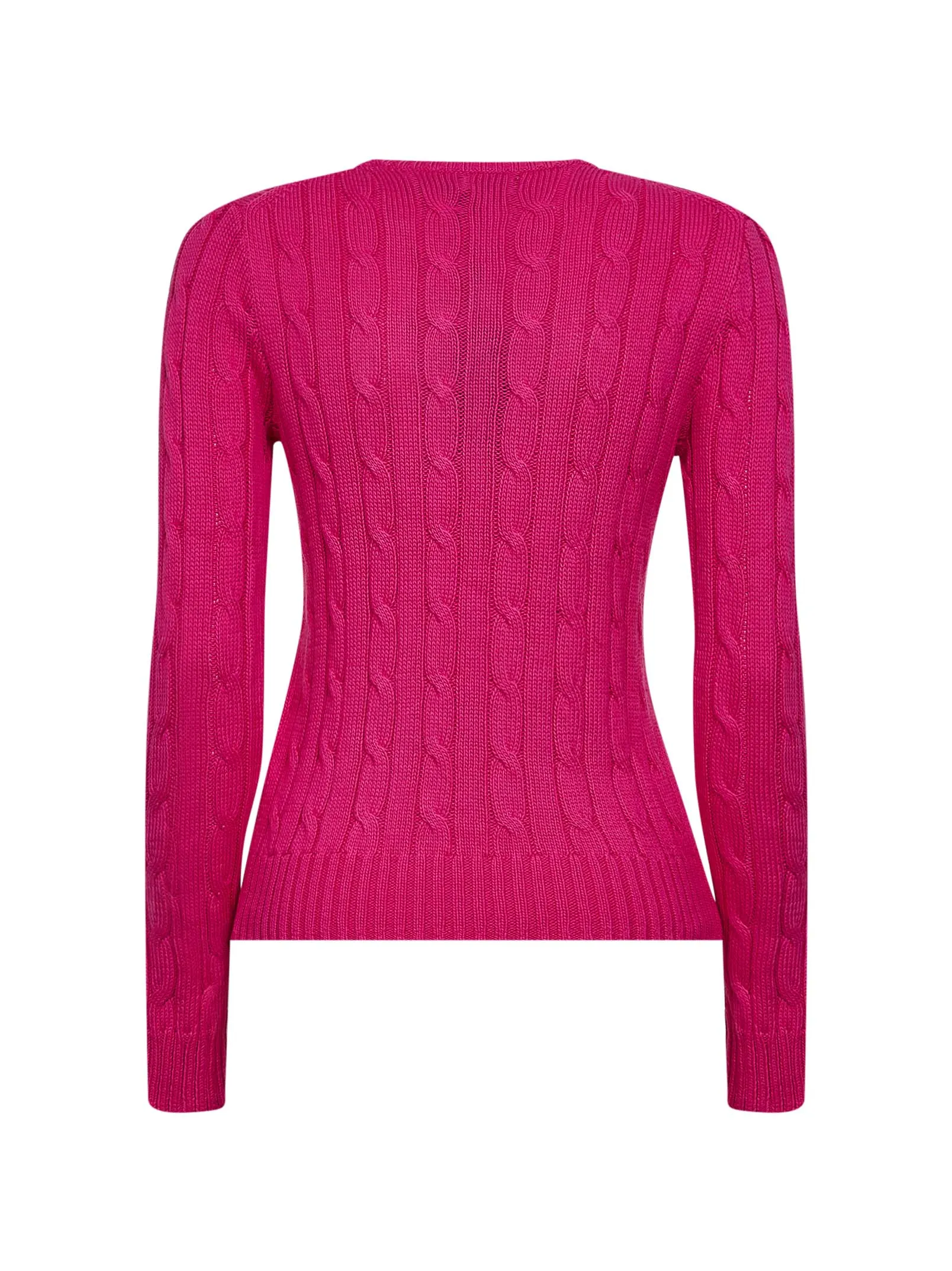 Accent Pink Cable-Knit Cotton Crewneck Sweater sold by Lord & Taylor product image thumbnail 2