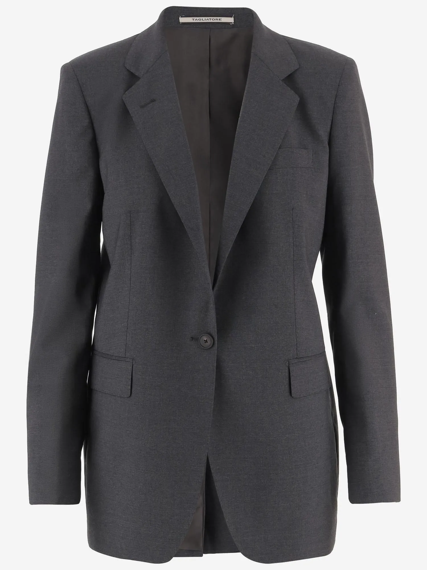 Stretch Wool Jacket Gray sold by Lord & Taylor