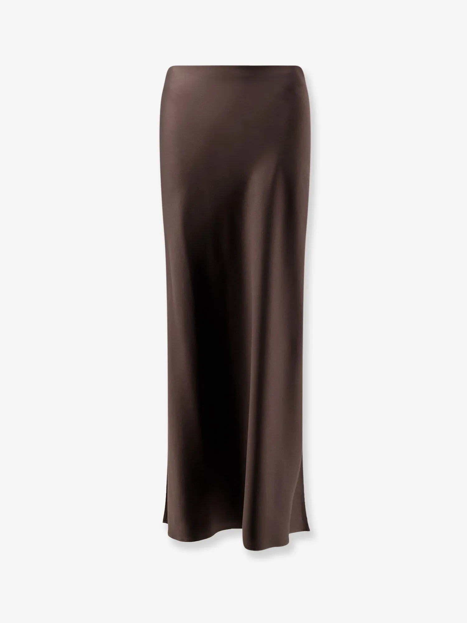 Satin Long Skirt Brown sold by Lord & Taylor