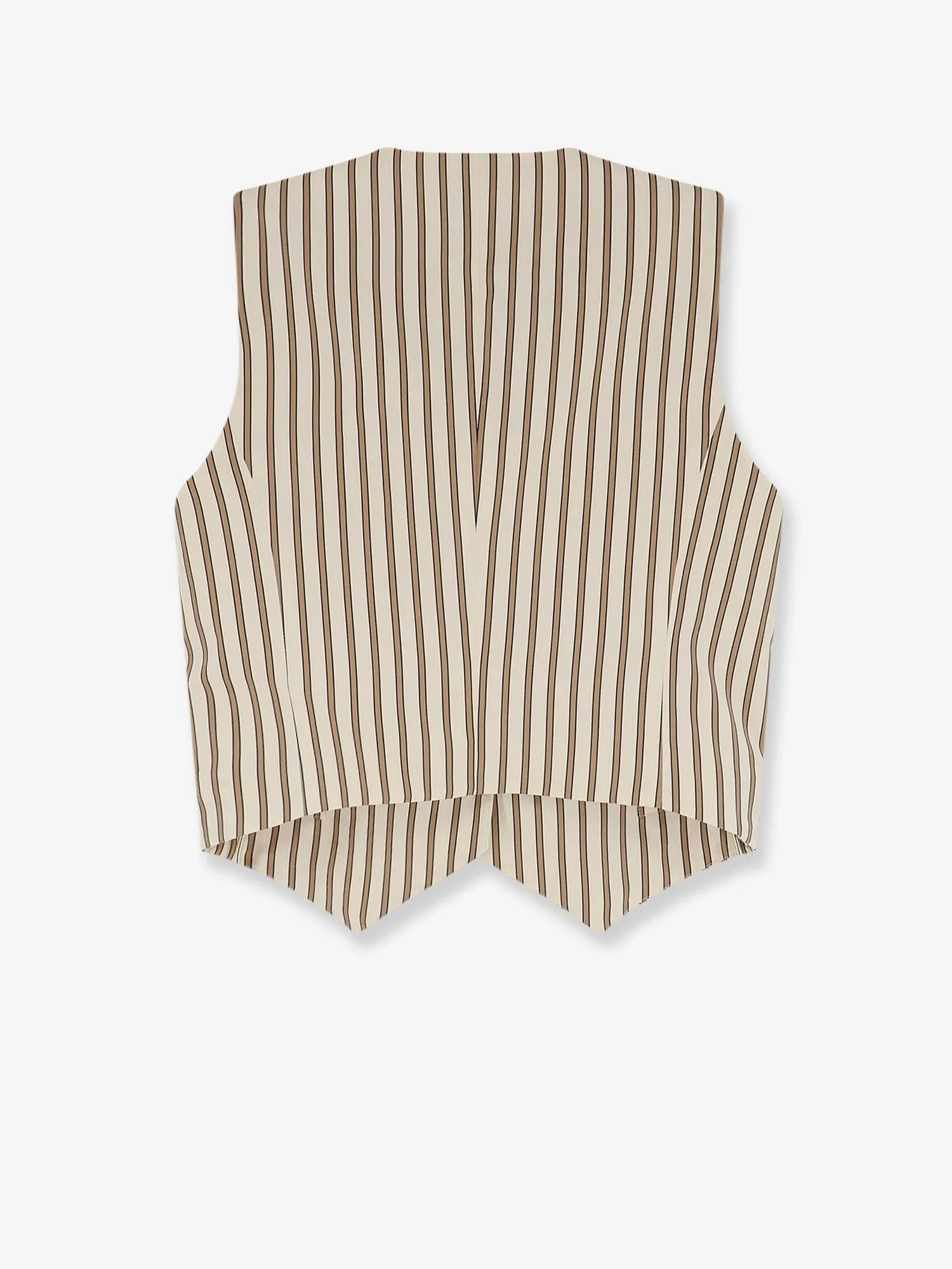 Vest Striped Cotton-Silk Beige sold by Lord & Taylor product image thumbnail 2