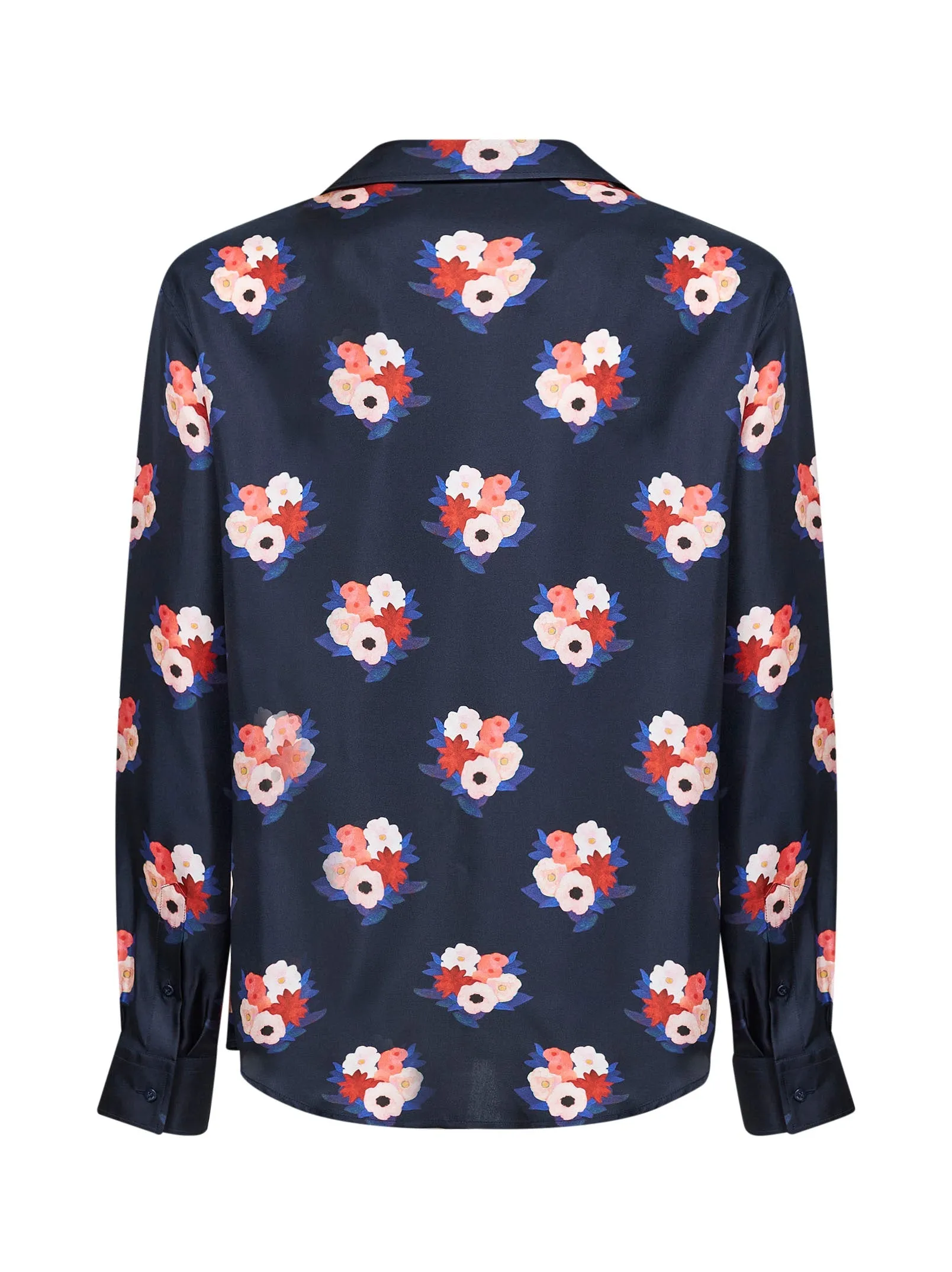Shirt Dark Blue Silk Print sold by Lord & Taylor product image thumbnail 2