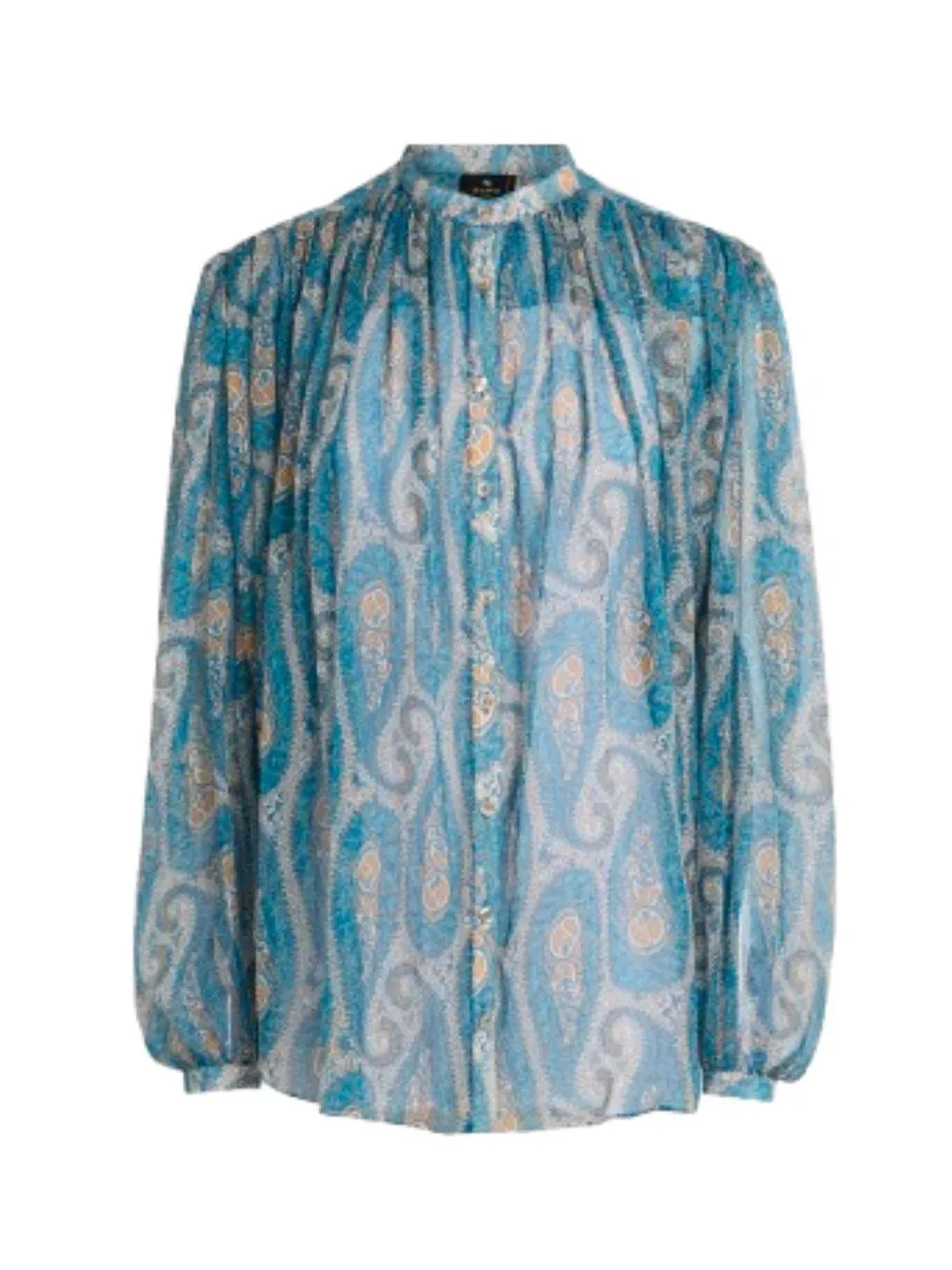Blouse Light Blue Silk sold by Lord & Taylor