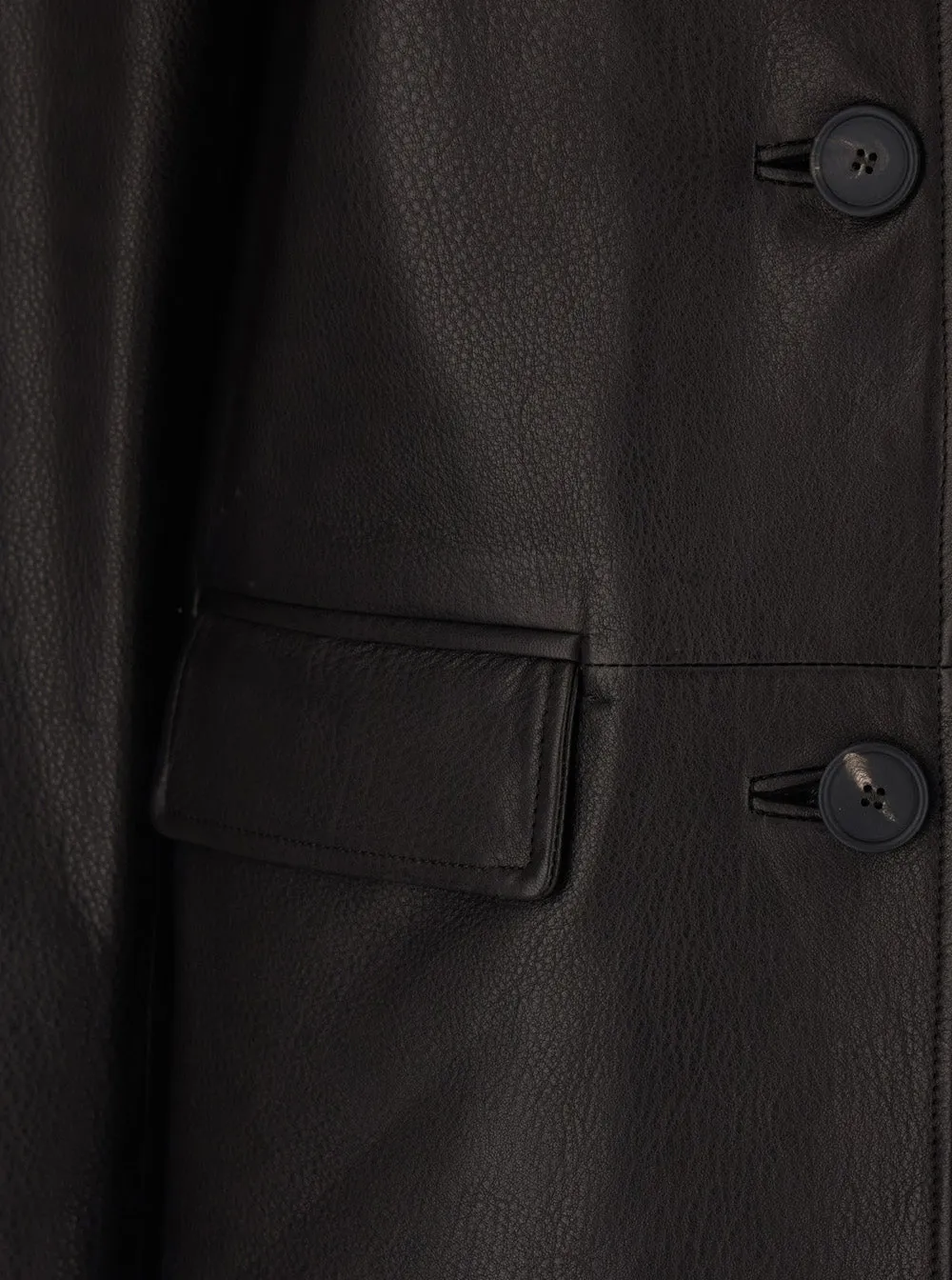 Jacket Dark Brown Grained Leather sold by Lord & Taylor product image thumbnail 3
