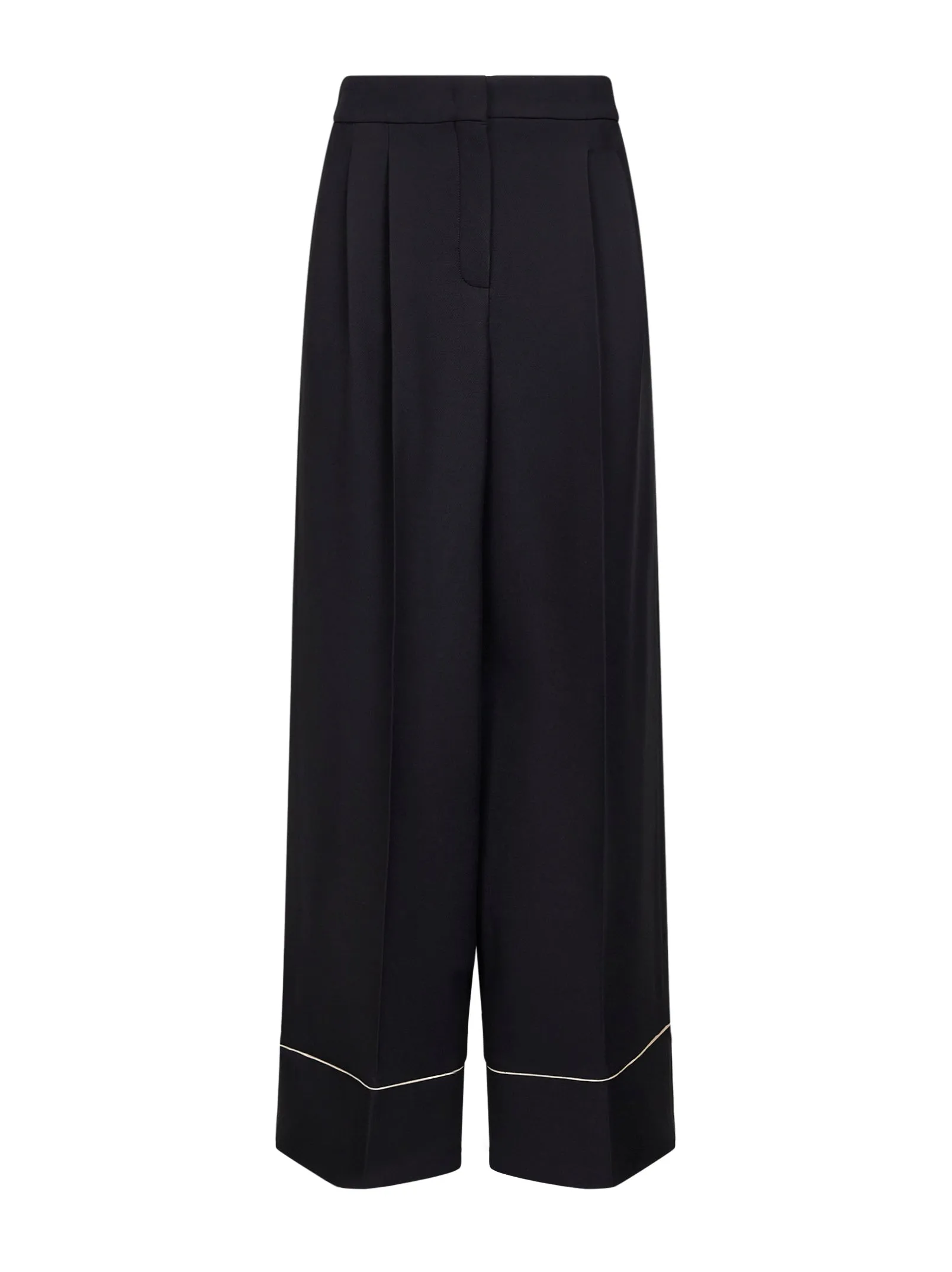 Black Wool and Silk Pajama-Style Trousers sold by Lord & Taylor