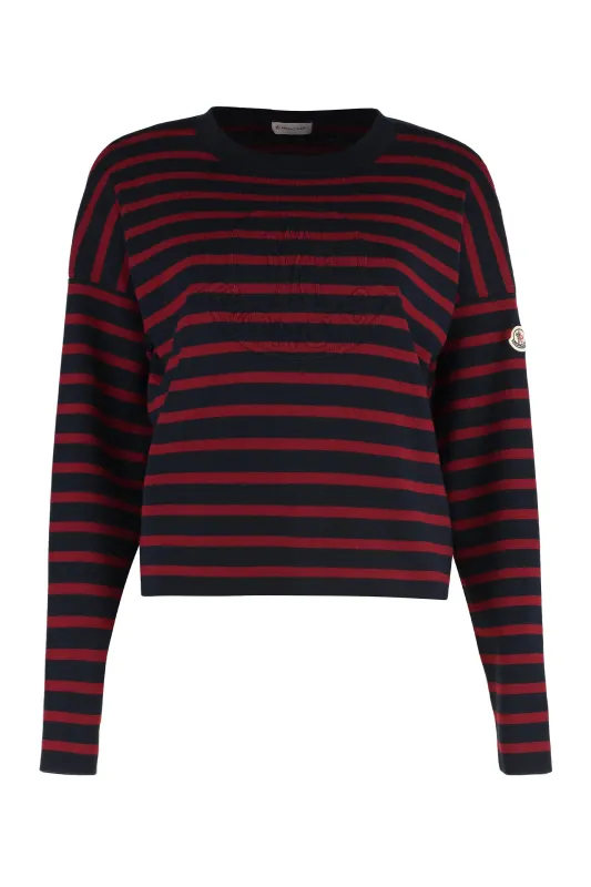 Crew-Neck Virgin Wool Sweater made by Moncler
