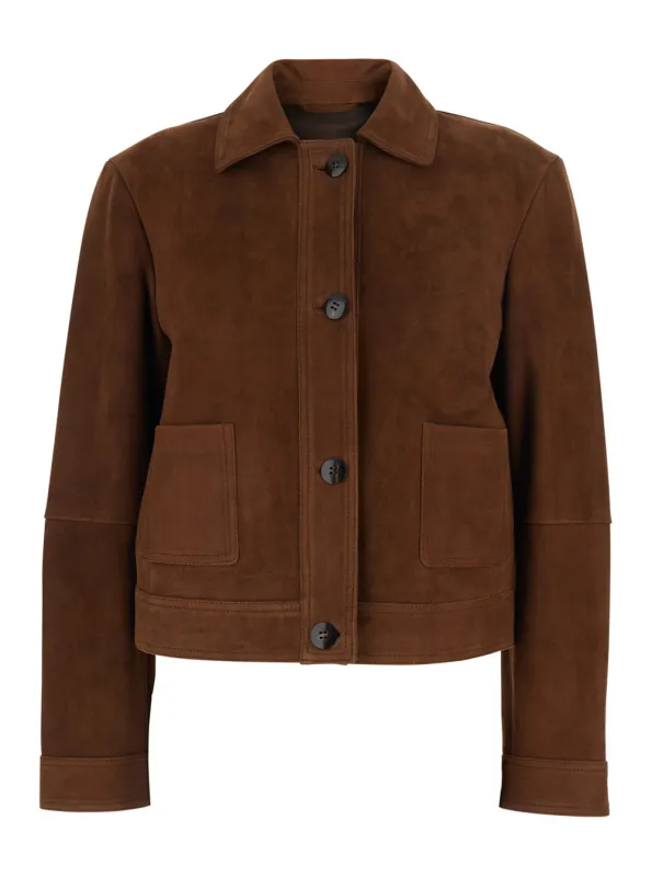 Jacket Baia Suede Brown made by MaxMara