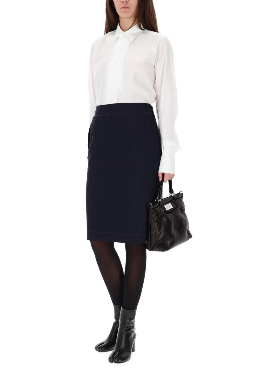 MIDI Skirt with Zipper Detail sold by Lord & Taylor product image thumbnail 2