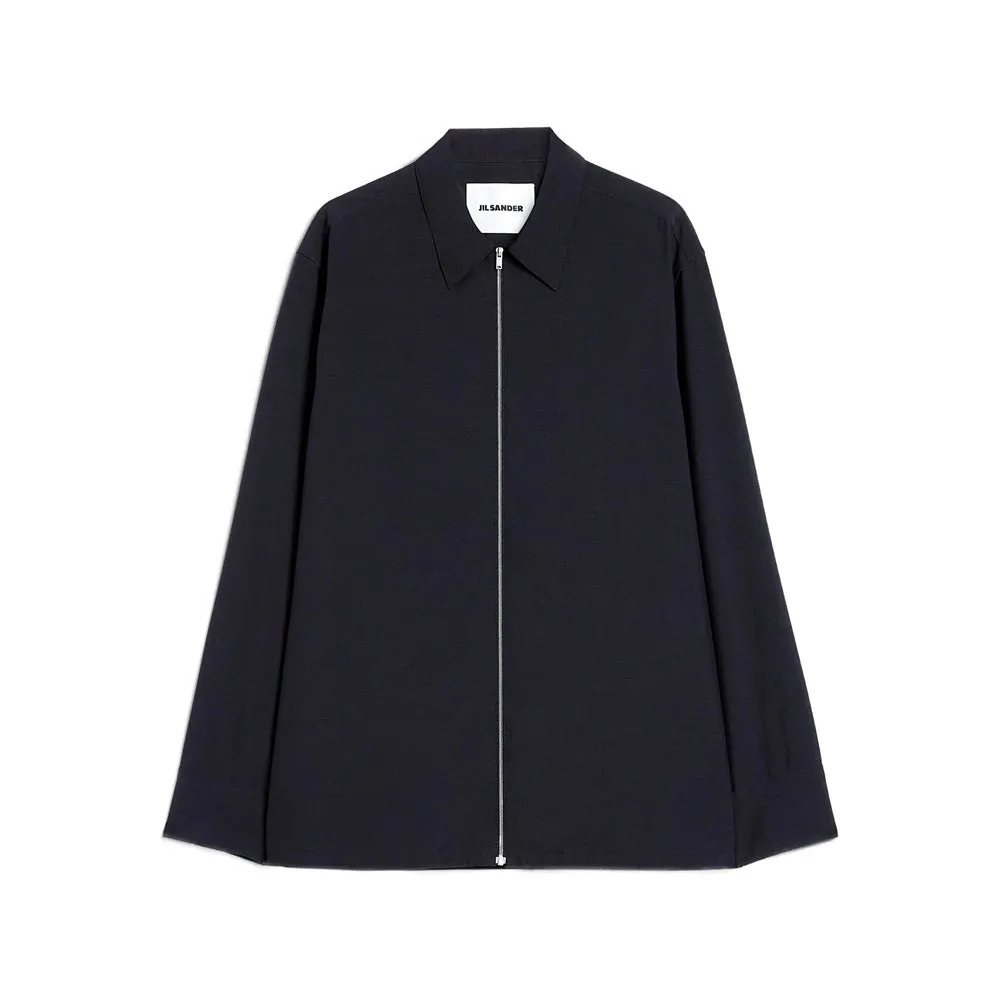 Shirt with Pointed Collar and Zip sold by Lord & Taylor