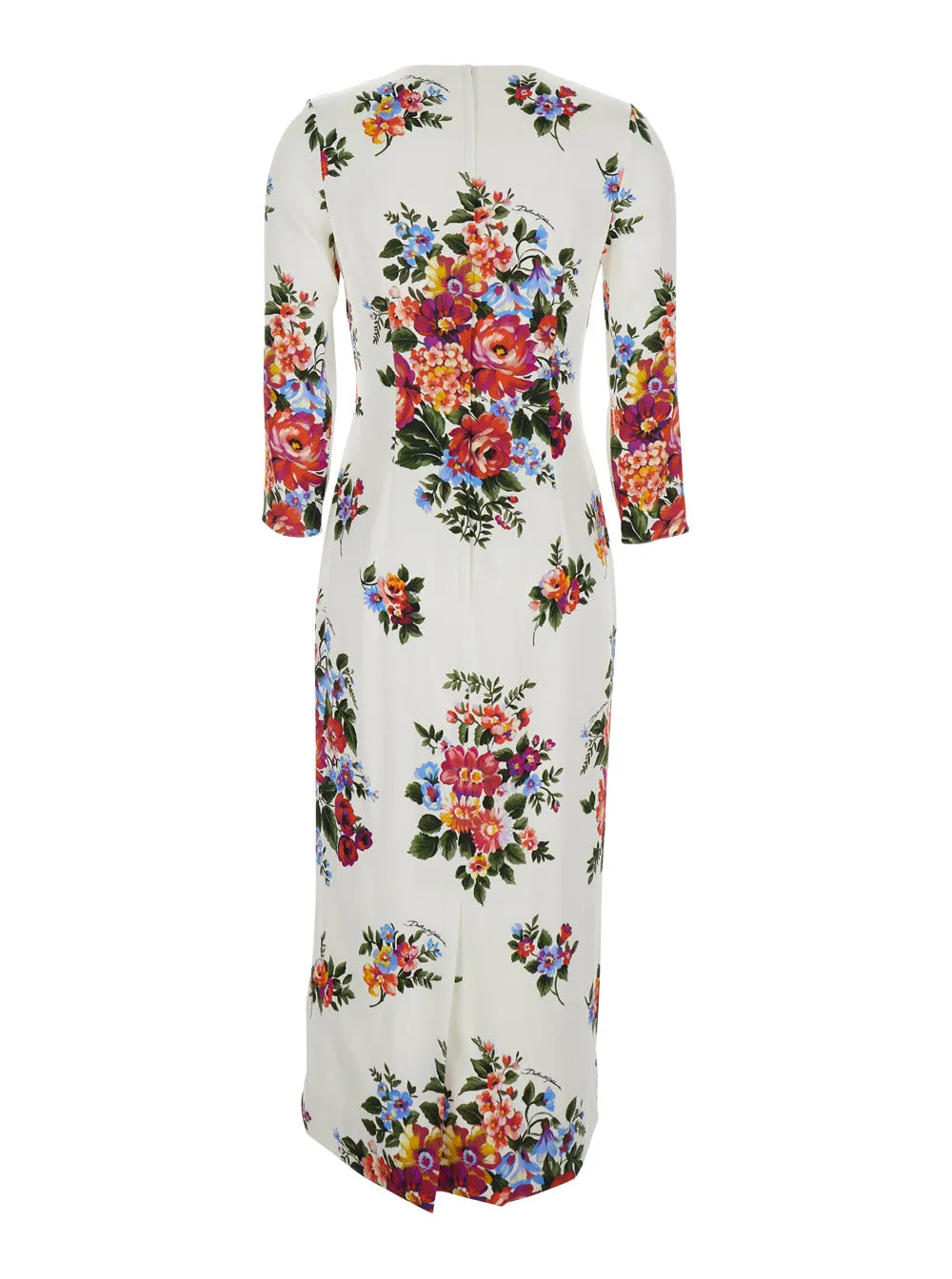 Midi Dress White Silk sold by Lord & Taylor product image thumbnail 2