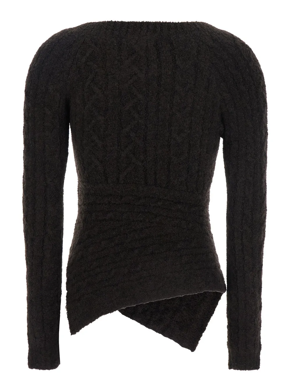 Brown Sweater with Asymmetrical Design sold by Lord & Taylor product image thumbnail 2