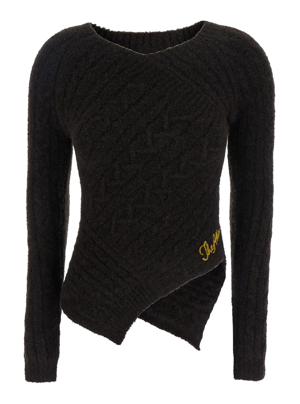 Brown Sweater with Asymmetrical Design sold by Lord & Taylor