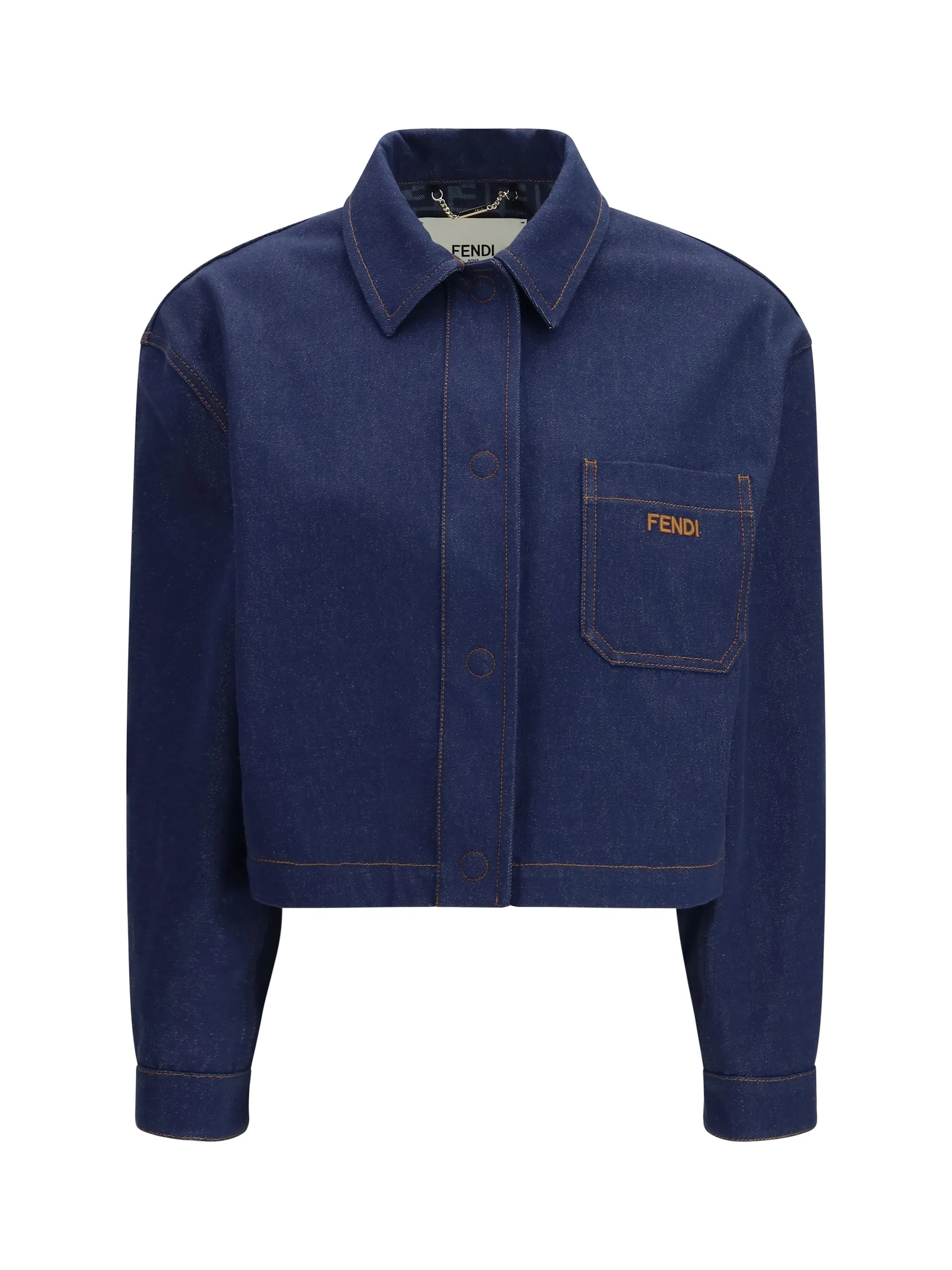 Cropped Denim Jacket Navy sold by Lord & Taylor