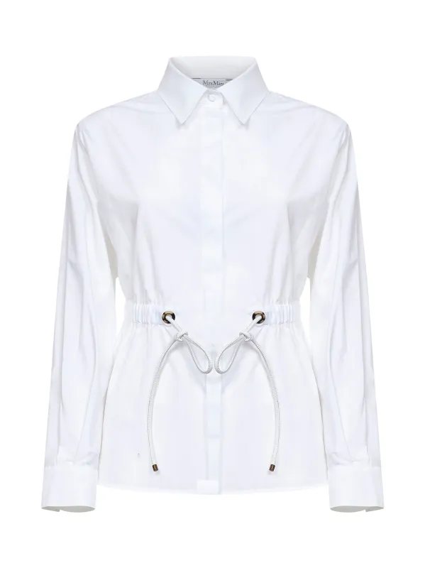 Shirt MXMTAZZINA White Cotton Poplin made by MaxMara