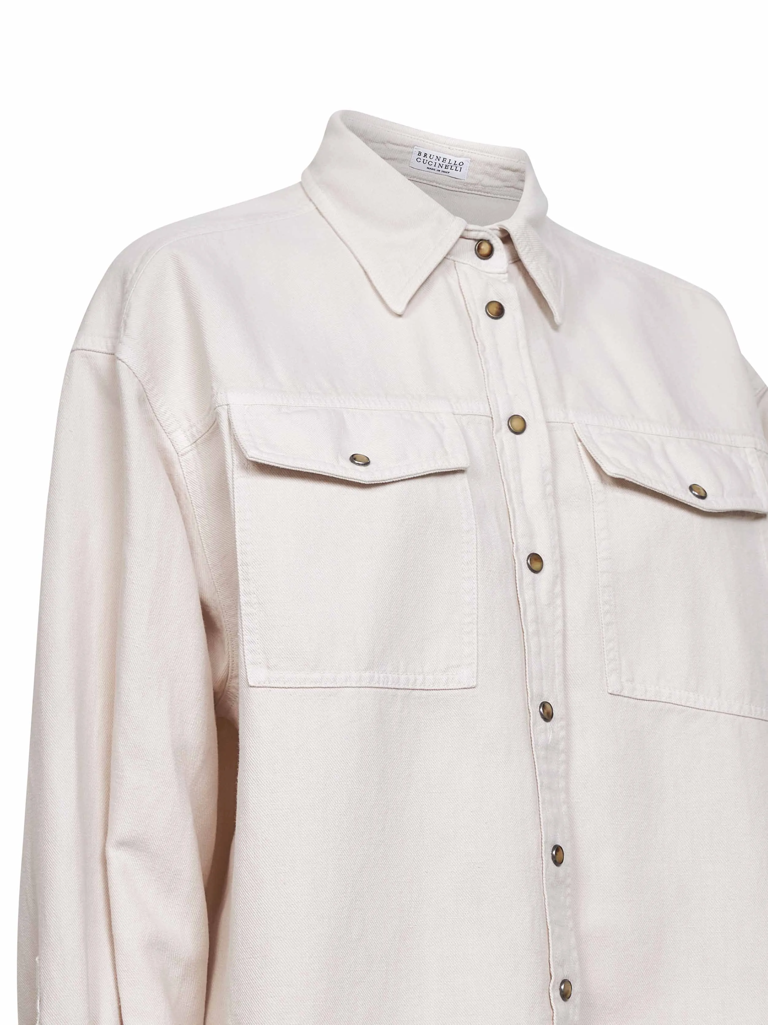 Shirt Chalk Ivory Cotton-Linen sold by Lord & Taylor product image thumbnail 3