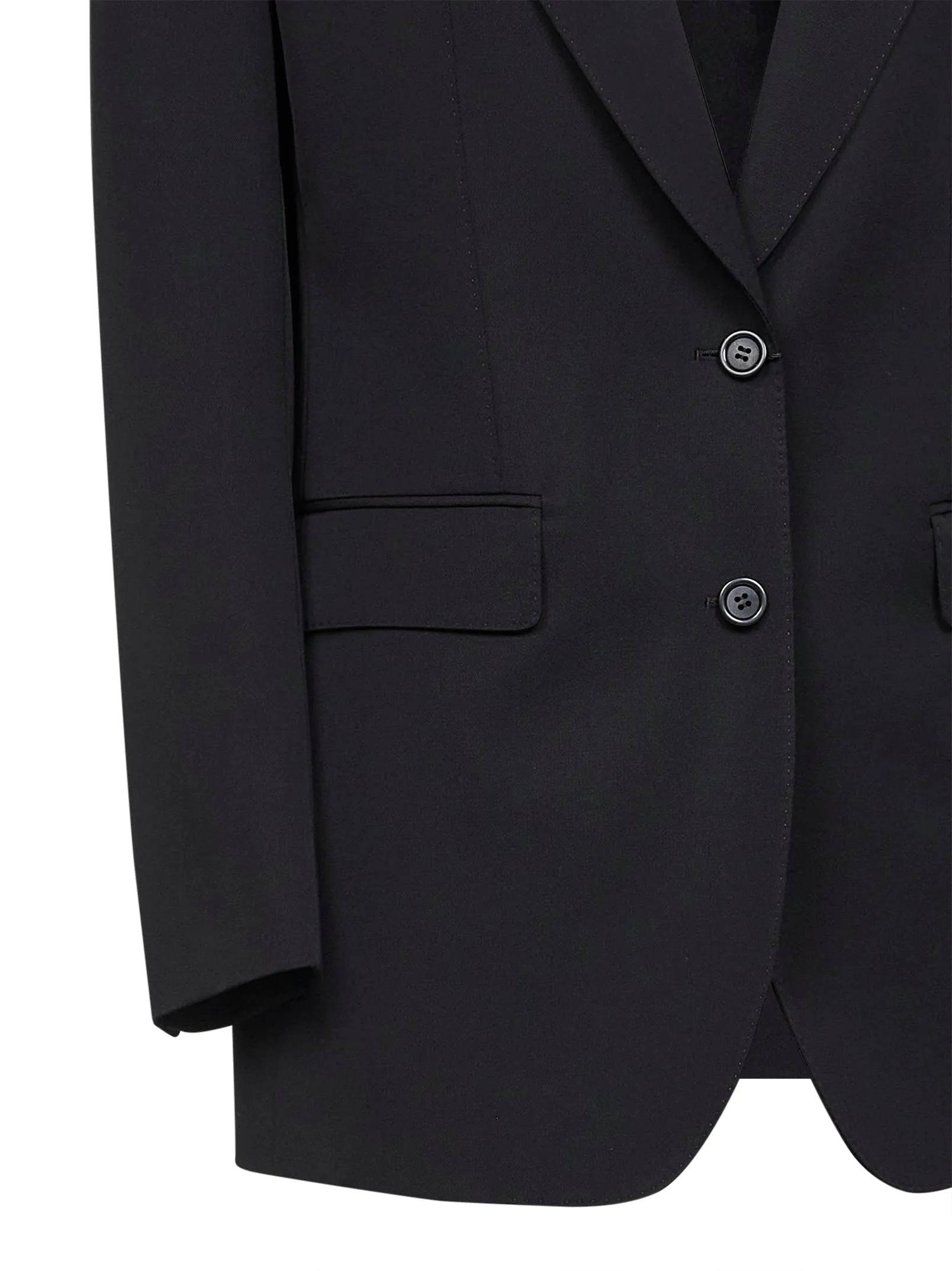 Black Wool Gabardine Jacket sold by Lord & Taylor product image thumbnail 3