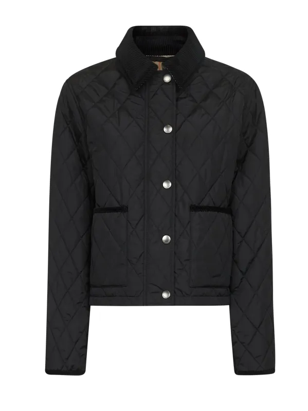 Quilted Nylon Cropped Jacket made by Burberry
