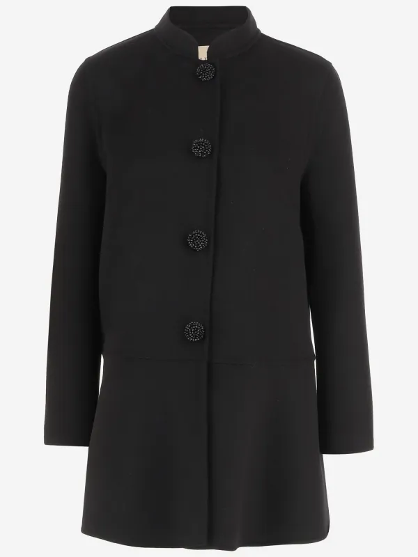 Virgin Wool and Cashmere Coat made by Valentino