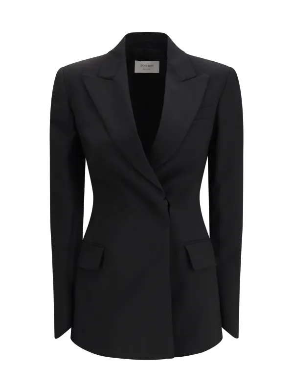 Wool Blazer Black made by MaxMara