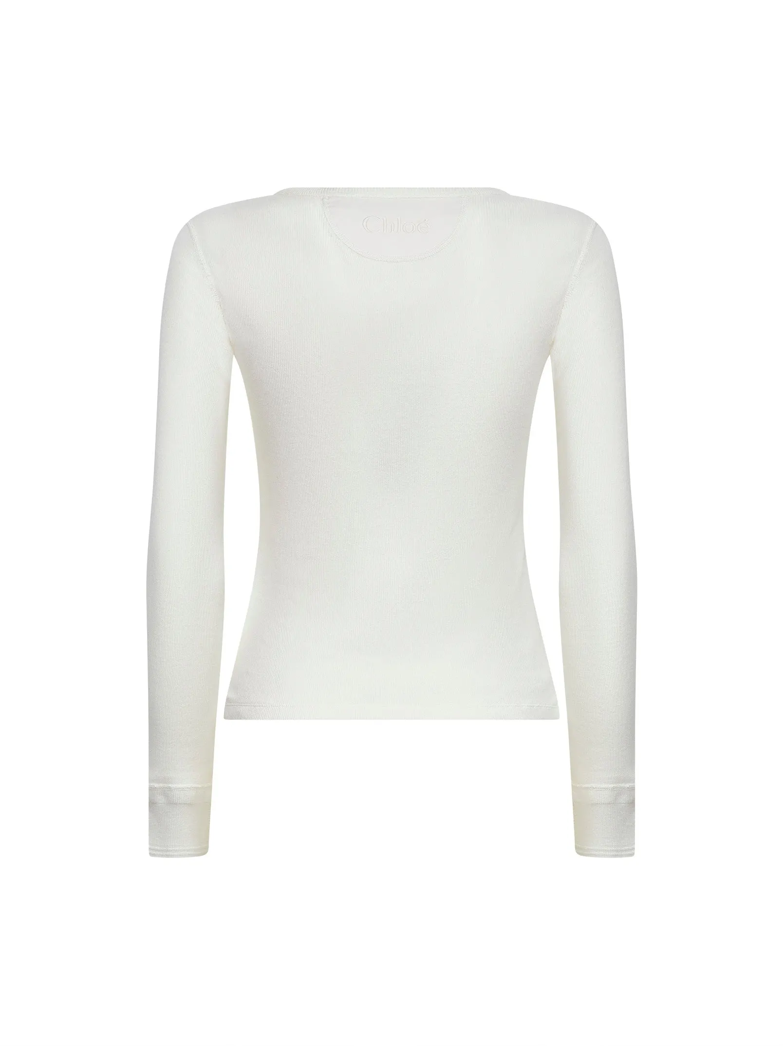 Milk Ribbed Jersey Henley T-shirt sold by Lord & Taylor product image thumbnail 2