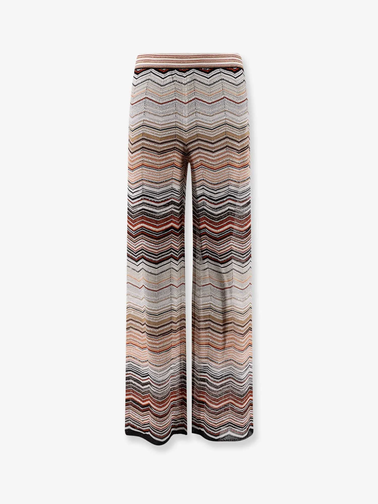 Viscose Trousers with Laminated Chevron Pattern sold by Lord & Taylor