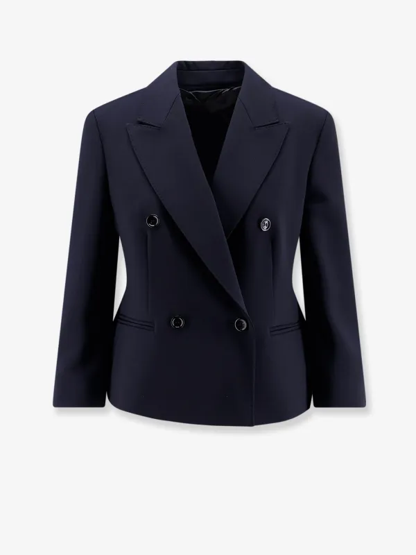 Stretch Virgin Wool Blazer made by MaxMara