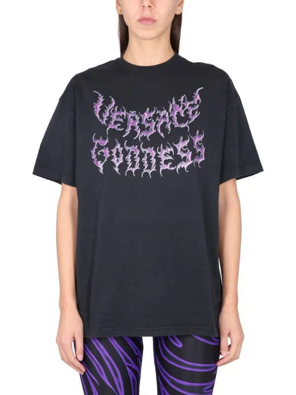 Goddess Oversized T-Shirt made by Versace