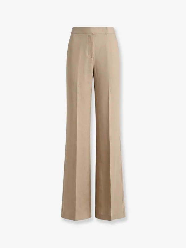 Linen Trousers Beige made by MaxMara