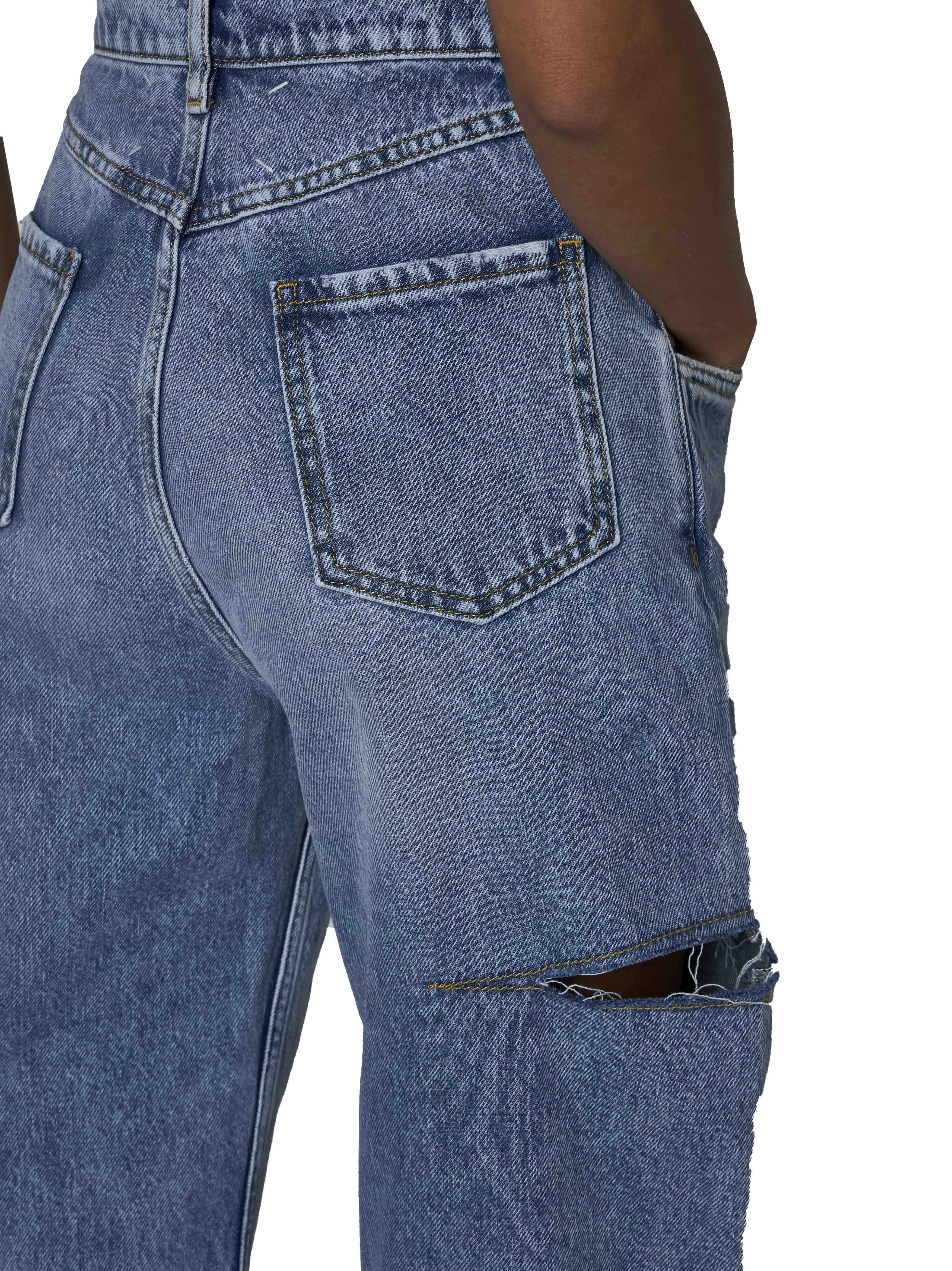 High-Waisted Wide-Leg Cut-Out Jeans sold by Lord & Taylor product image thumbnail 5