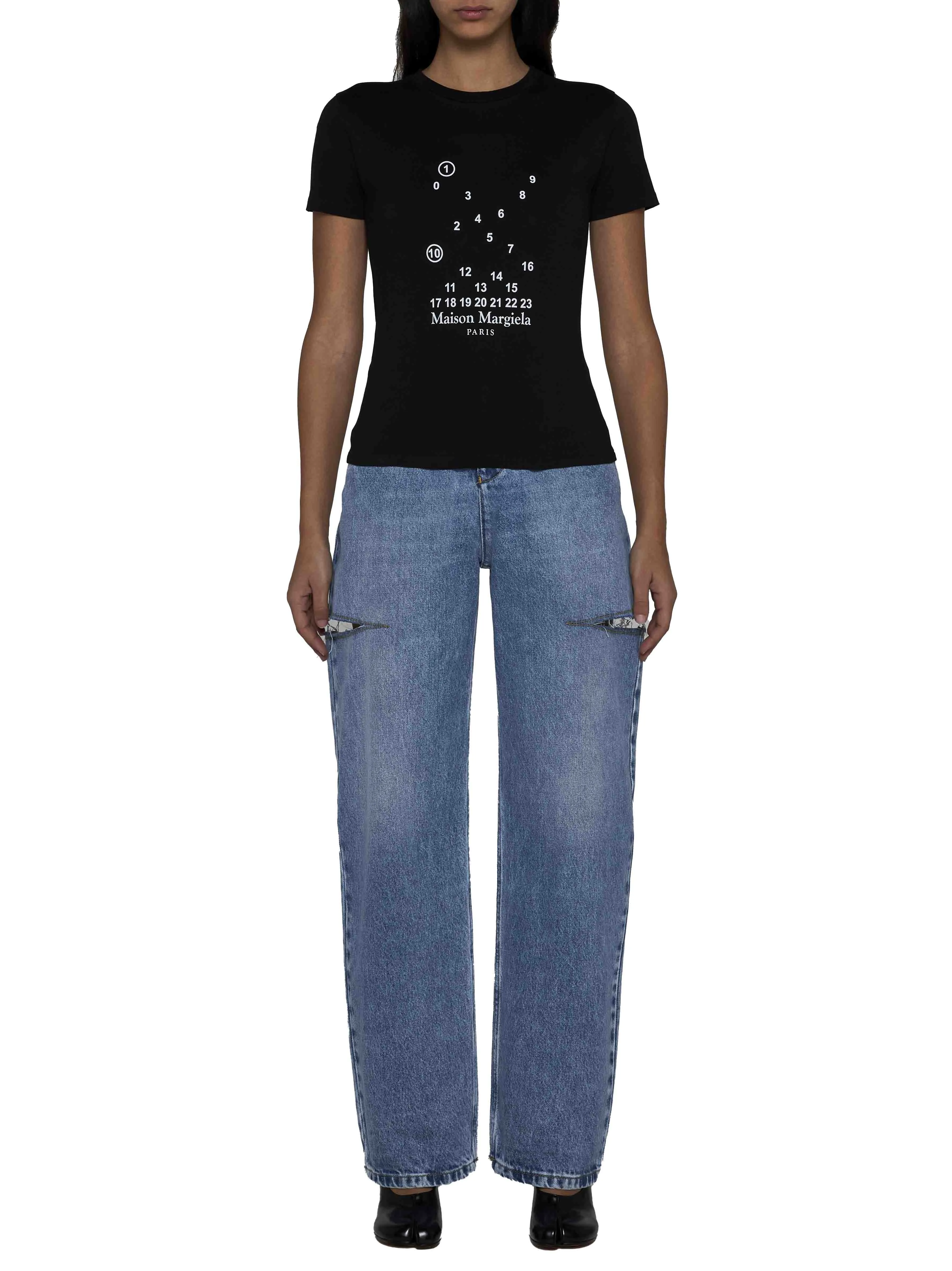 High-Waisted Wide-Leg Cut-Out Jeans sold by Lord & Taylor product image thumbnail 2