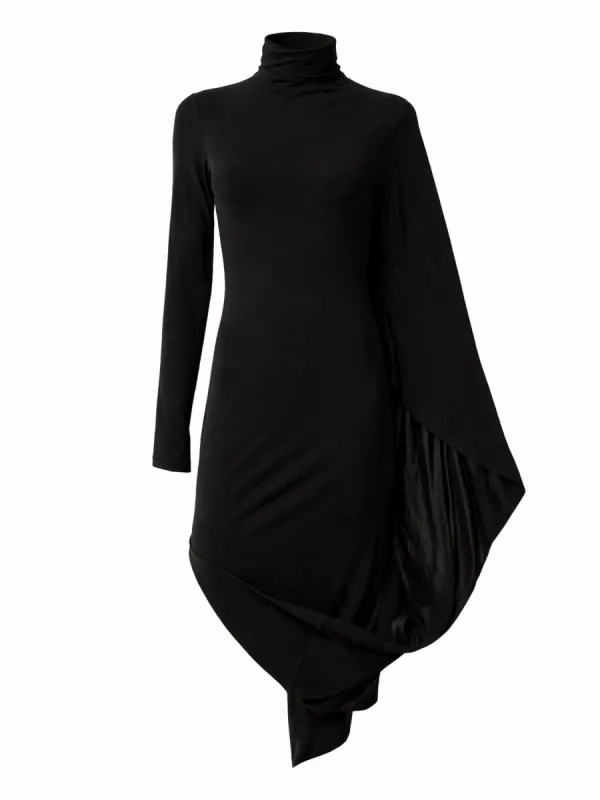 Asymmetrical Dress in Black made by Stella McCartney