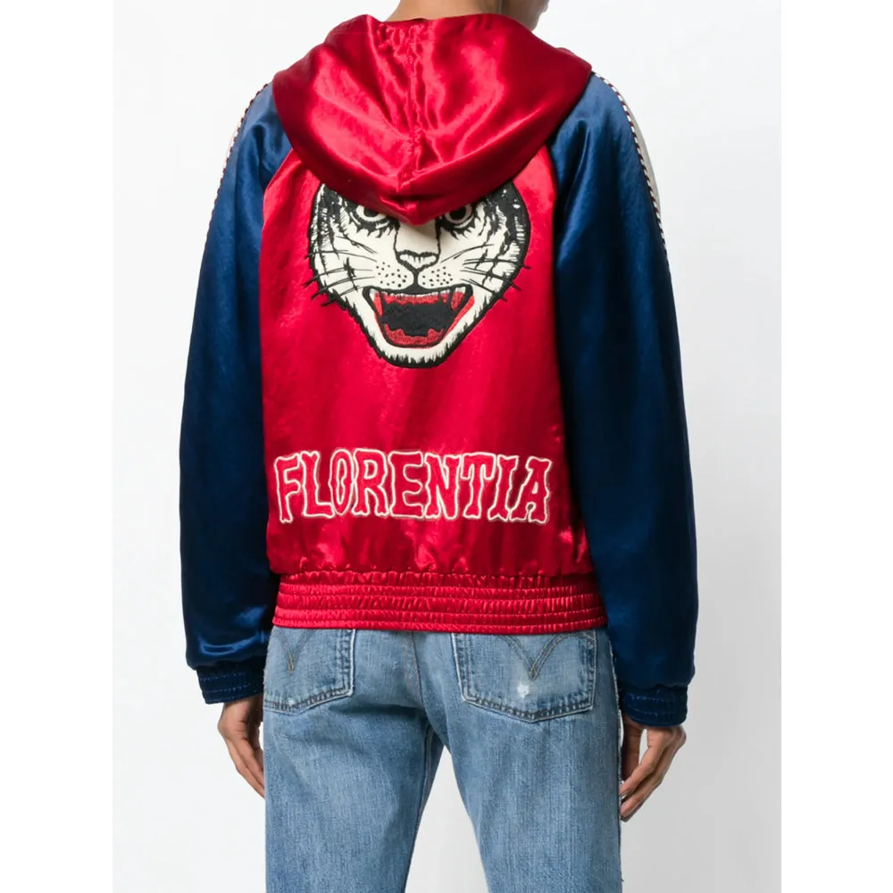 Bomber Jacket Sylvie Web Red sold by Lord & Taylor product image thumbnail 4