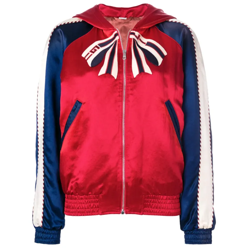 Bomber Jacket Sylvie Web Red made by Gucci