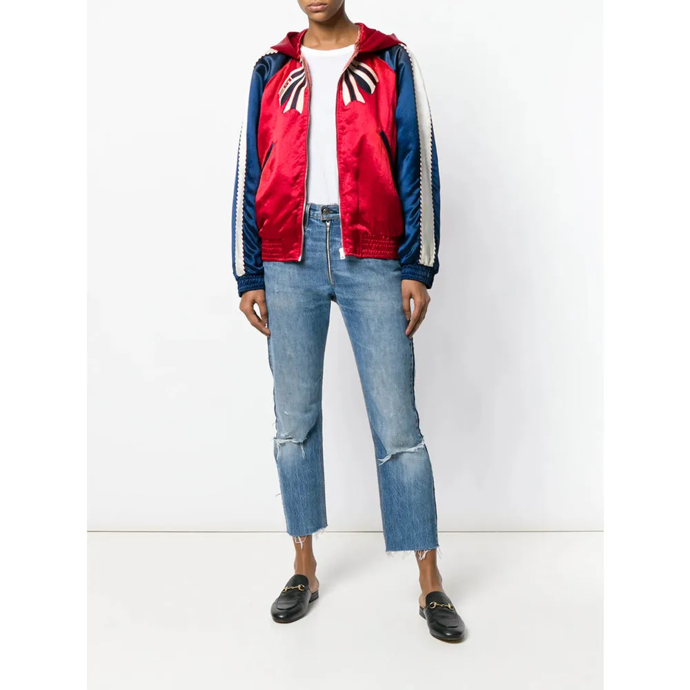 Bomber Jacket Sylvie Web Red sold by Lord & Taylor product image thumbnail 2