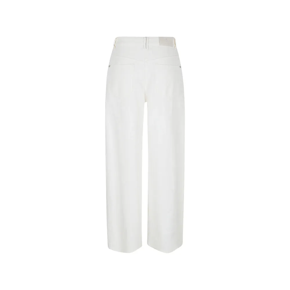 White Wide Leg Trousers with Belt Loops sold by Lord & Taylor product image thumbnail 2