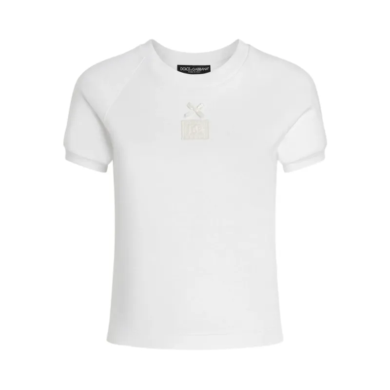 T-shirt with Bow Detailing made by Dolce & Gabanna
