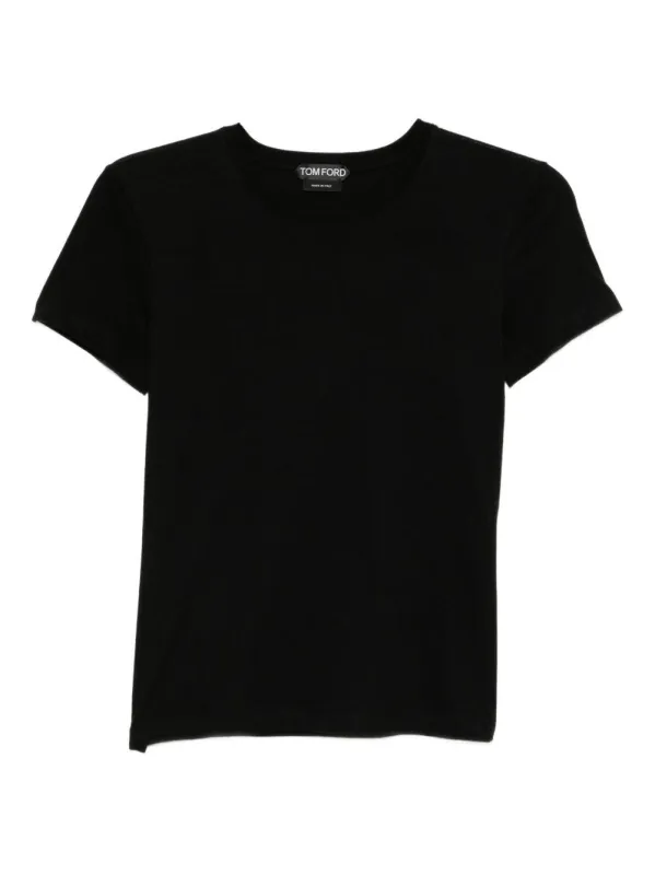T-shirt Ribbed Black made by Tom Ford
