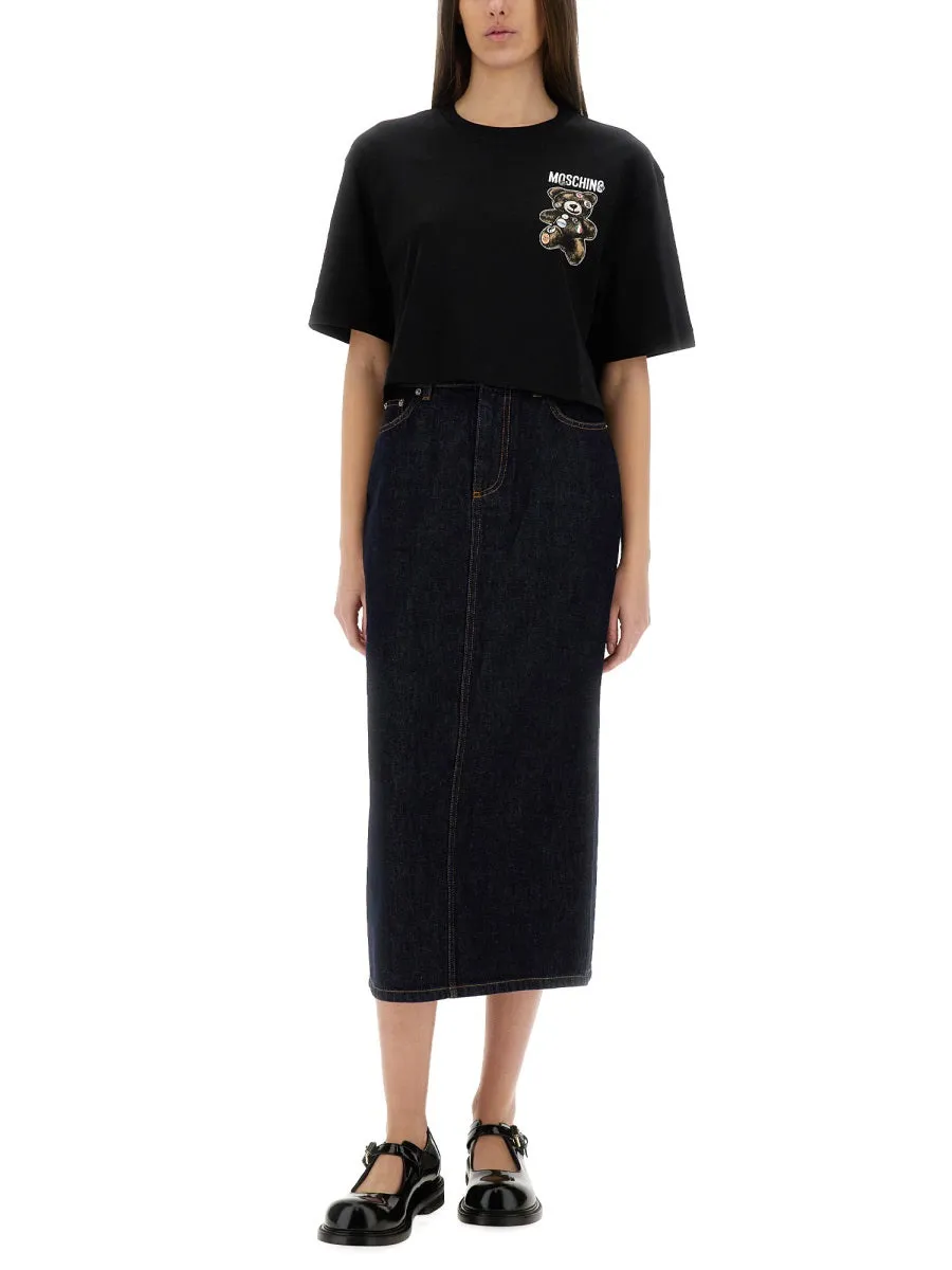 Long Denim Skirt sold by Lord & Taylor product image thumbnail 3
