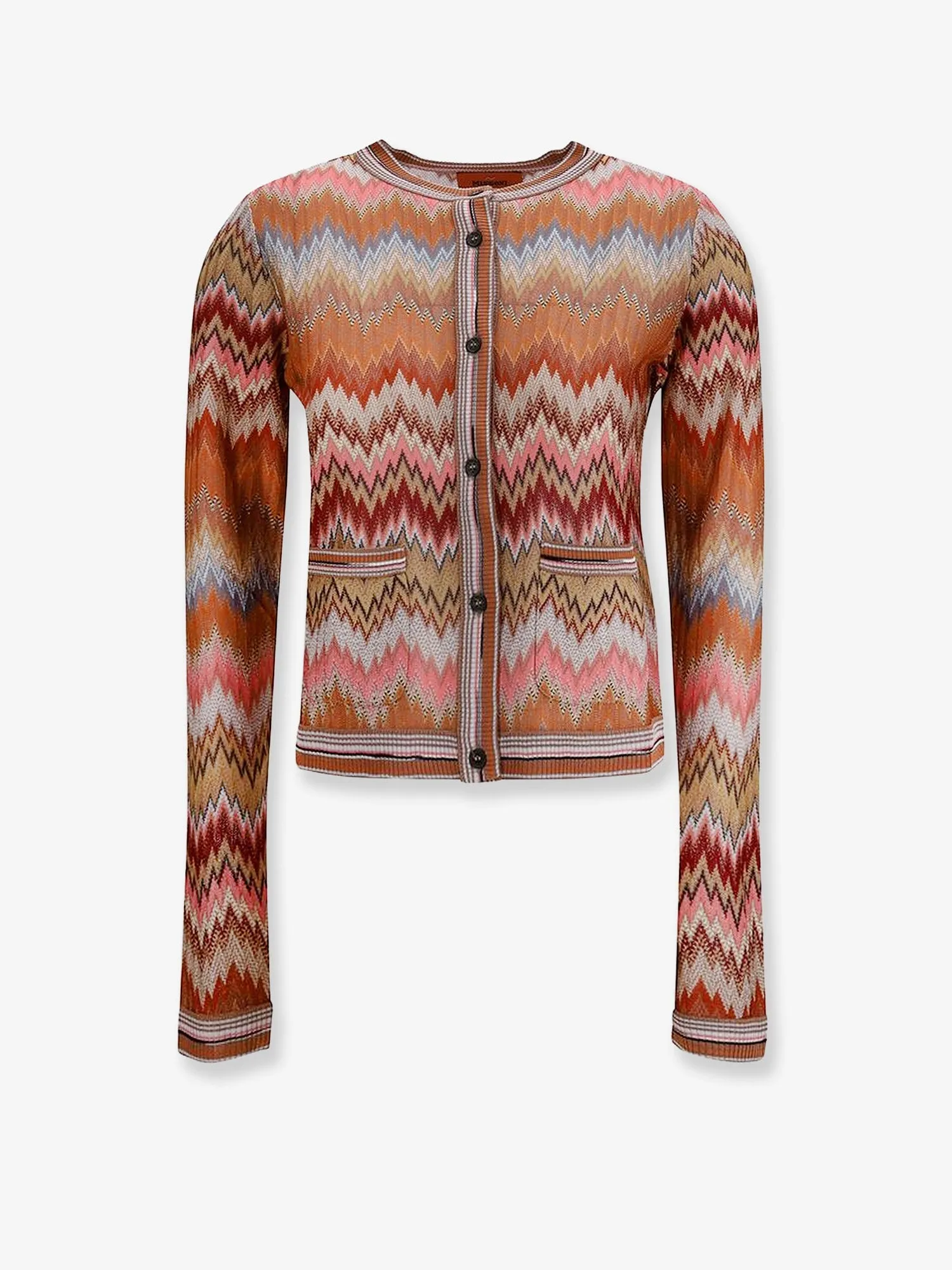 Viscose Cardigan with Chevron Pattern sold by Lord & Taylor