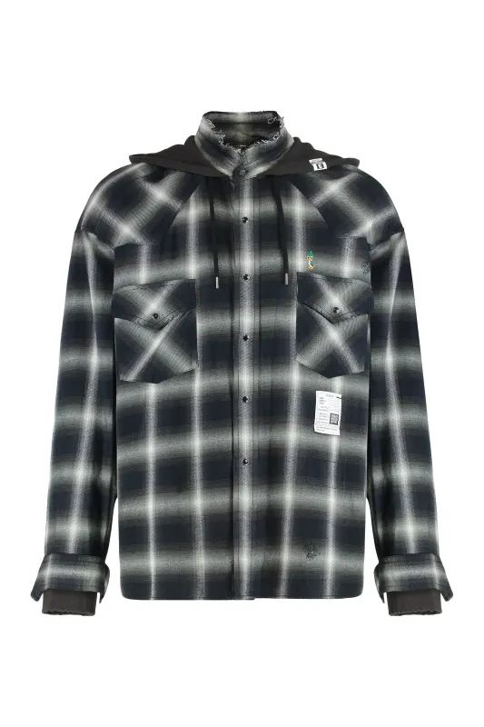 Checked Shirt with Hood made by Maison MIHARA YASUHIRO